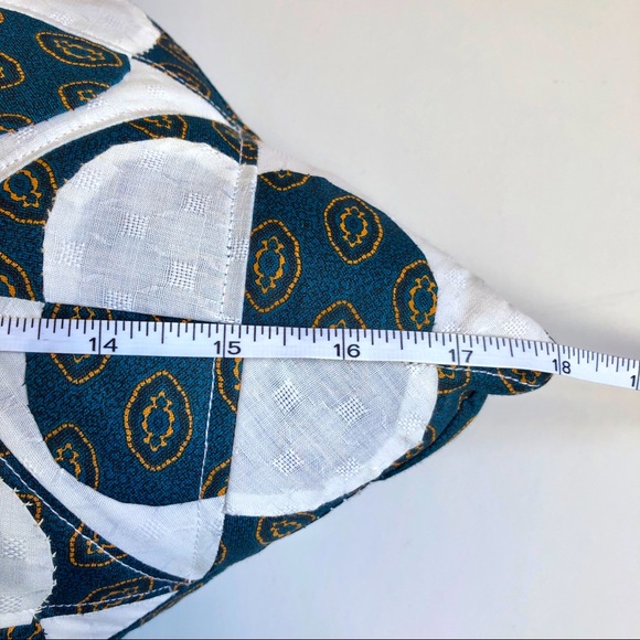 NEW Amish Handmade Quilted Decorative Throw Pillow Geometric Pattern 13” x 13” - Picture 6 of 11